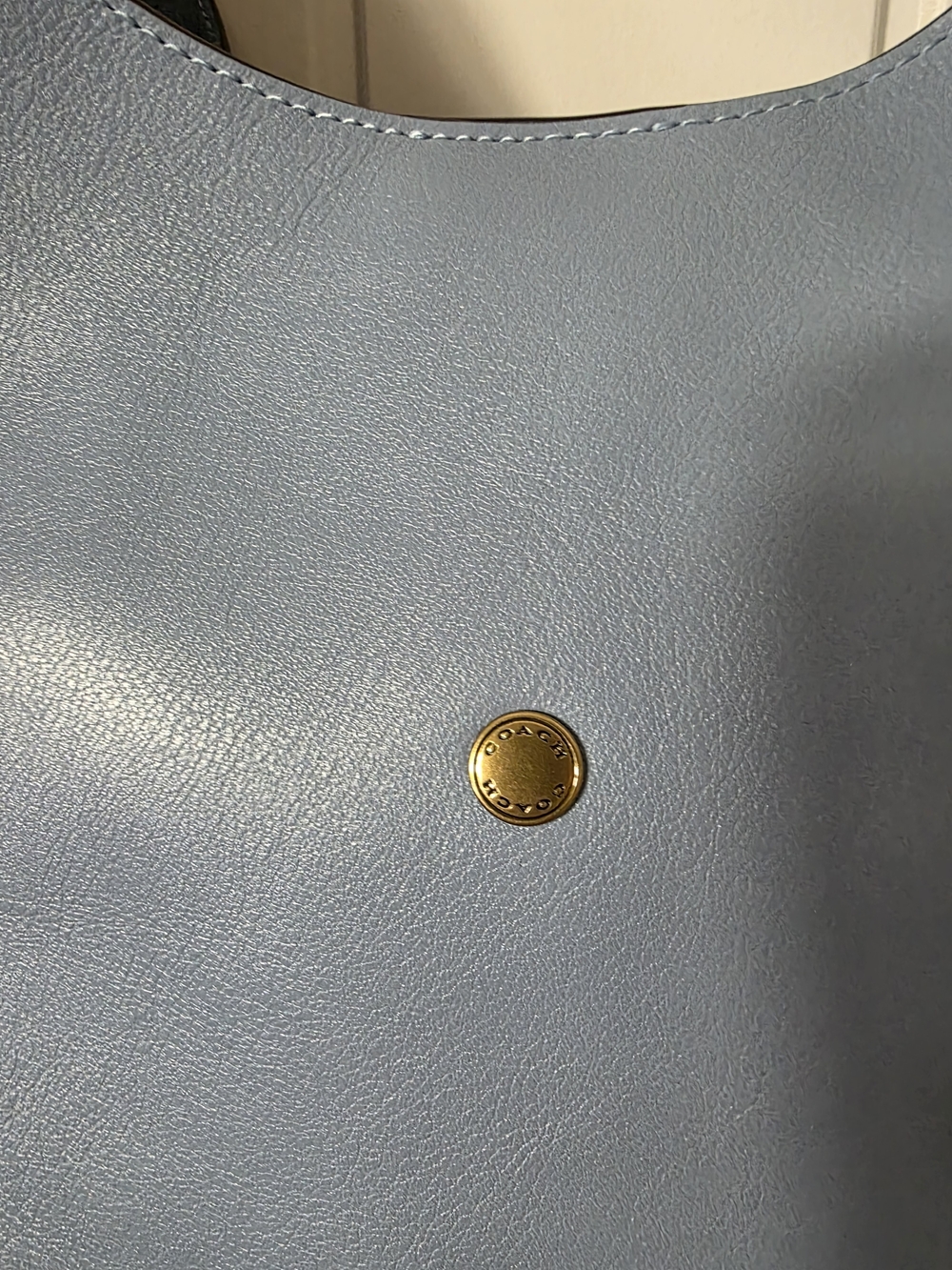 COACH Women's Blue Leather Shoulder Bag - Picture 15 of 16
